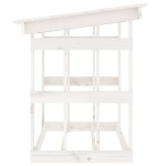 vidaXL Rastel pentru lemne de foc, alb, 108x64,5x77 cm, lemn masiv pin vidaXL Rastel pentru lemne de foc, alb, 108x64,5x77 cm, lemn masiv pin
