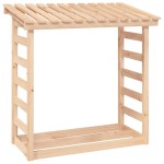 vidaXL Rastel pentru lemne de foc, 108x64,5x110 cm, lemn masiv pin vidaXL Rastel pentru lemne de foc, 108x64,5x110 cm, lemn masiv pin