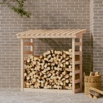 vidaXL Rastel pentru lemne de foc, 108x64,5x110 cm, lemn masiv pin vidaXL Rastel pentru lemne de foc, 108x64,5x110 cm, lemn masiv pin