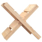 vidaXL Suport pentru bușteni 47x39,5x48 cm lemn masiv de pin vidaXL Suport pentru bușteni 47x39,5x48 cm lemn masiv de pin