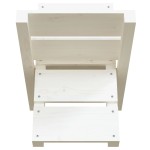 vidaXL Suport pentru bușteni alb 47x39,5x48 cm lemn masiv de pin