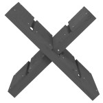 vidaXL Suport pentru bușteni gri 47x39,5x48 cm lemn masiv de pin