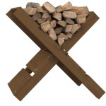 vidaXL Suport pentru bușteni maro miere 47x39,5x48cm lemn masiv de pin vidaXL Suport pentru bușteni maro miere 47x39,5x48cm lemn masiv de pin