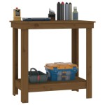 vidaXL Banc de lucru, maro miere, 80x50x80 cm, lemn masiv pin vidaXL Banc de lucru, maro miere, 80x50x80 cm, lemn masiv pin