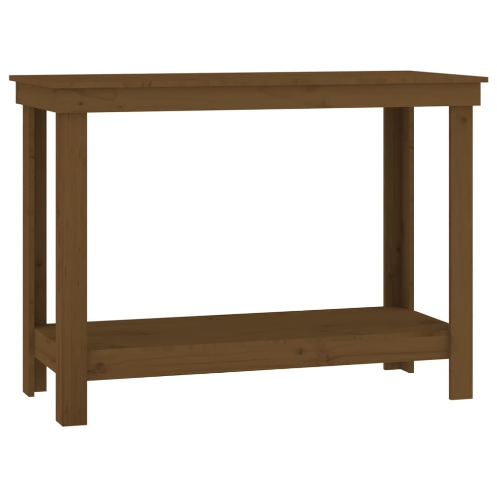 vidaXL Banc de lucru, maro miere, 110x50x80 cm, lemn masiv pin
