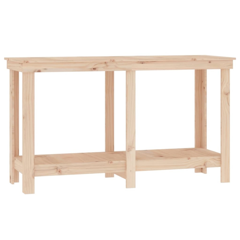 vidaXL Banc de lucru, 140x50x80 cm, lemn masiv pin