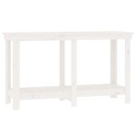 vidaXL Banc de lucru, alb, 140x50x80 cm, lemn masiv pin vidaXL Banc de lucru, alb, 140x50x80 cm, lemn masiv pin