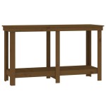 vidaXL Banc de lucru, maro miere, 140x50x80 cm, lemn masiv pin vidaXL Banc de lucru, maro miere, 140x50x80 cm, lemn masiv pin