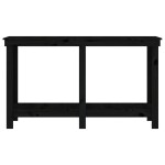 vidaXL Banc de lucru, negru, 140x50x80 cm, lemn masiv pin vidaXL Banc de lucru, negru, 140x50x80 cm, lemn masiv pin