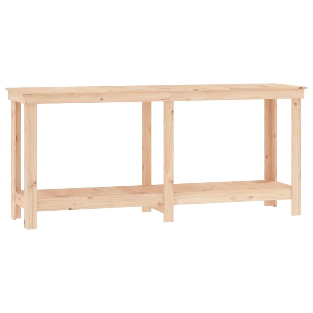 vidaXL Banc de lucru, 180x50x80 cm, lemn masiv pin
