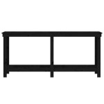 vidaXL Banc de lucru, negru, 180x50x80 cm, lemn masiv pin vidaXL Banc de lucru, negru, 180x50x80 cm, lemn masiv pin