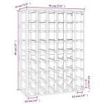 vidaXL Suport de vinuri, 70x33x94 cm, lemn masiv de pin vidaXL Suport de vinuri, 70x33x94 cm, lemn masiv de pin