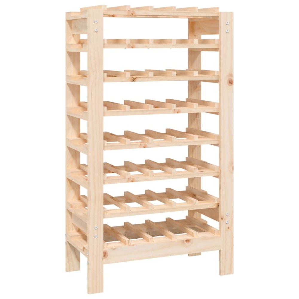 vidaXL Suport de vinuri, 61,5x30x107,5 cm, lemn masiv de pin