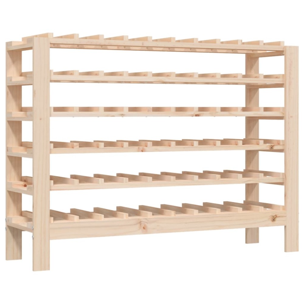 vidaXL Suport de vinuri, 109,5x30x82 cm, lemn masiv de pin