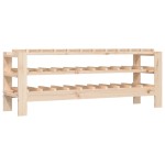 vidaXL Suport de vinuri, 109,5x30x42 cm, lemn masiv de pin vidaXL Suport de vinuri, 109,5x30x42 cm, lemn masiv de pin