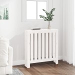 vidaXL Mască pentru calorifer, alb, 79,5x19x84 cm, lemn masiv de pin vidaXL Mască pentru calorifer, alb, 79,5x19x84 cm, lemn masiv de pin