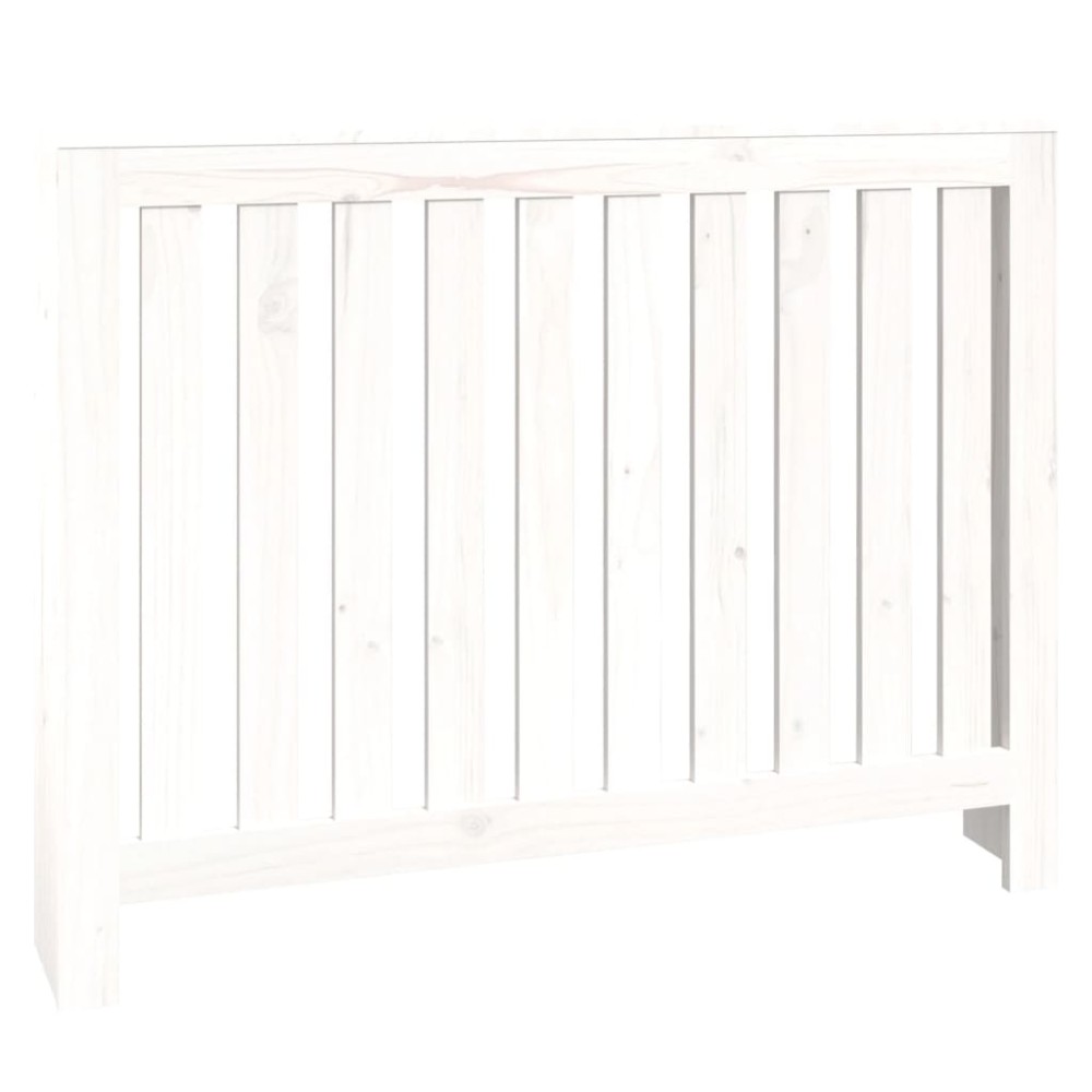 vidaXL Mască pentru calorifer, alb, 108,5x19x84 cm, lemn masiv de pin