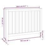 vidaXL Mască pentru calorifer, alb, 108,5x19x84 cm, lemn masiv de pin vidaXL Mască pentru calorifer, alb, 108,5x19x84 cm, lemn masiv de pin