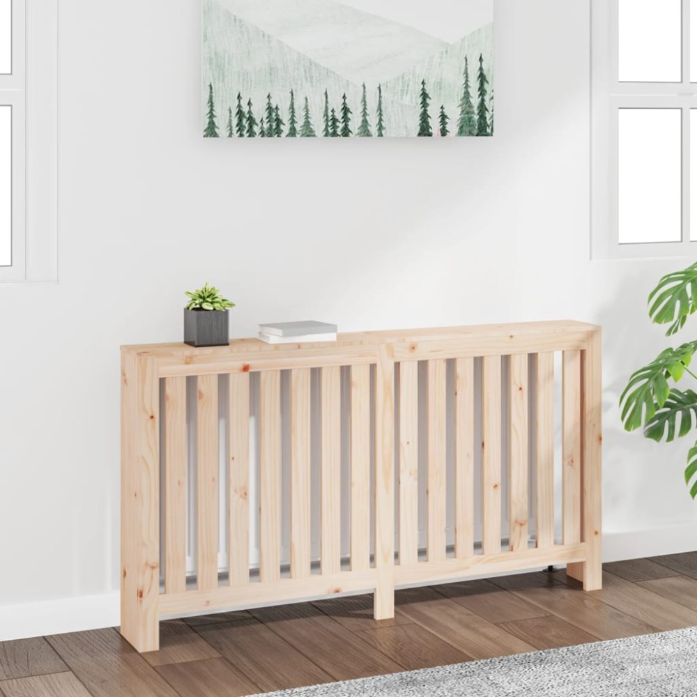 vidaXL Mască pentru calorifer, 153x19x84 cm, lemn masiv de pin