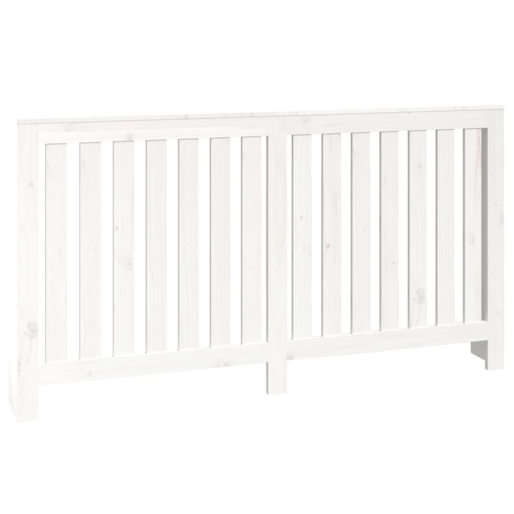 vidaXL Mască pentru calorifer, alb, 153x19x84 cm, lemn masiv de pin