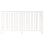 vidaXL Mască pentru calorifer, alb, 153x19x84 cm, lemn masiv de pin vidaXL Mască pentru calorifer, alb, 153x19x84 cm, lemn masiv de pin