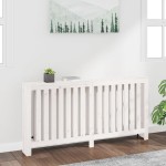 vidaXL Mască pentru calorifer, alb, 169x19x84 cm, lemn masiv de pin vidaXL Mască pentru calorifer, alb, 169x19x84 cm, lemn masiv de pin