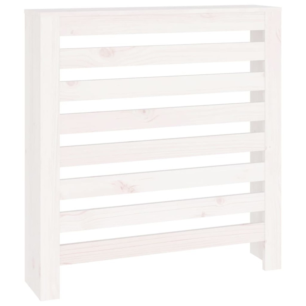 vidaXL Mască pentru calorifer, alb, 79,5x19x84 cm, lemn masiv de pin