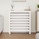 vidaXL Mască pentru calorifer, alb, 79,5x19x84 cm, lemn masiv de pin vidaXL Mască pentru calorifer, alb, 79,5x19x84 cm, lemn masiv de pin