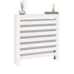 vidaXL Mască pentru calorifer, alb, 79,5x19x84 cm, lemn masiv de pin vidaXL Mască pentru calorifer, alb, 79,5x19x84 cm, lemn masiv de pin