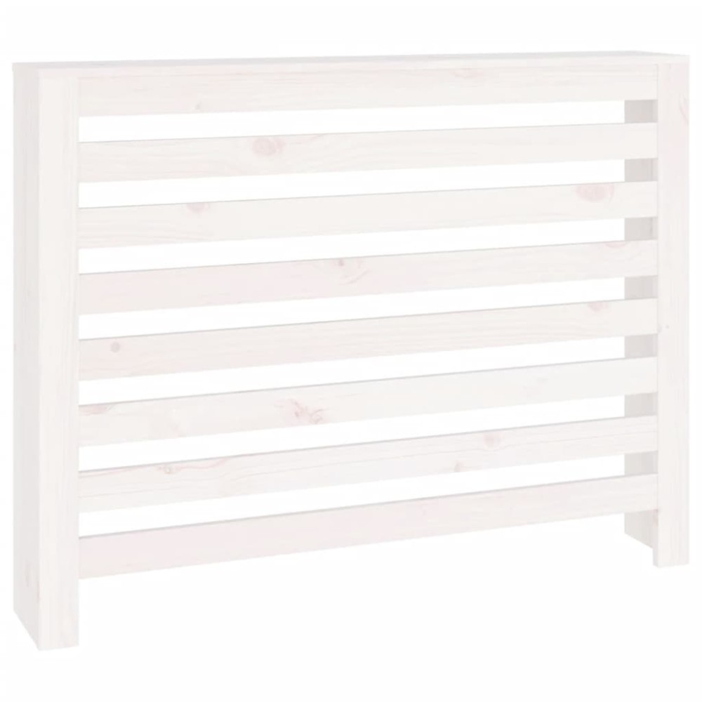 vidaXL Mască pentru calorifer, alb, 108,5x19x84 cm, lemn masiv de pin