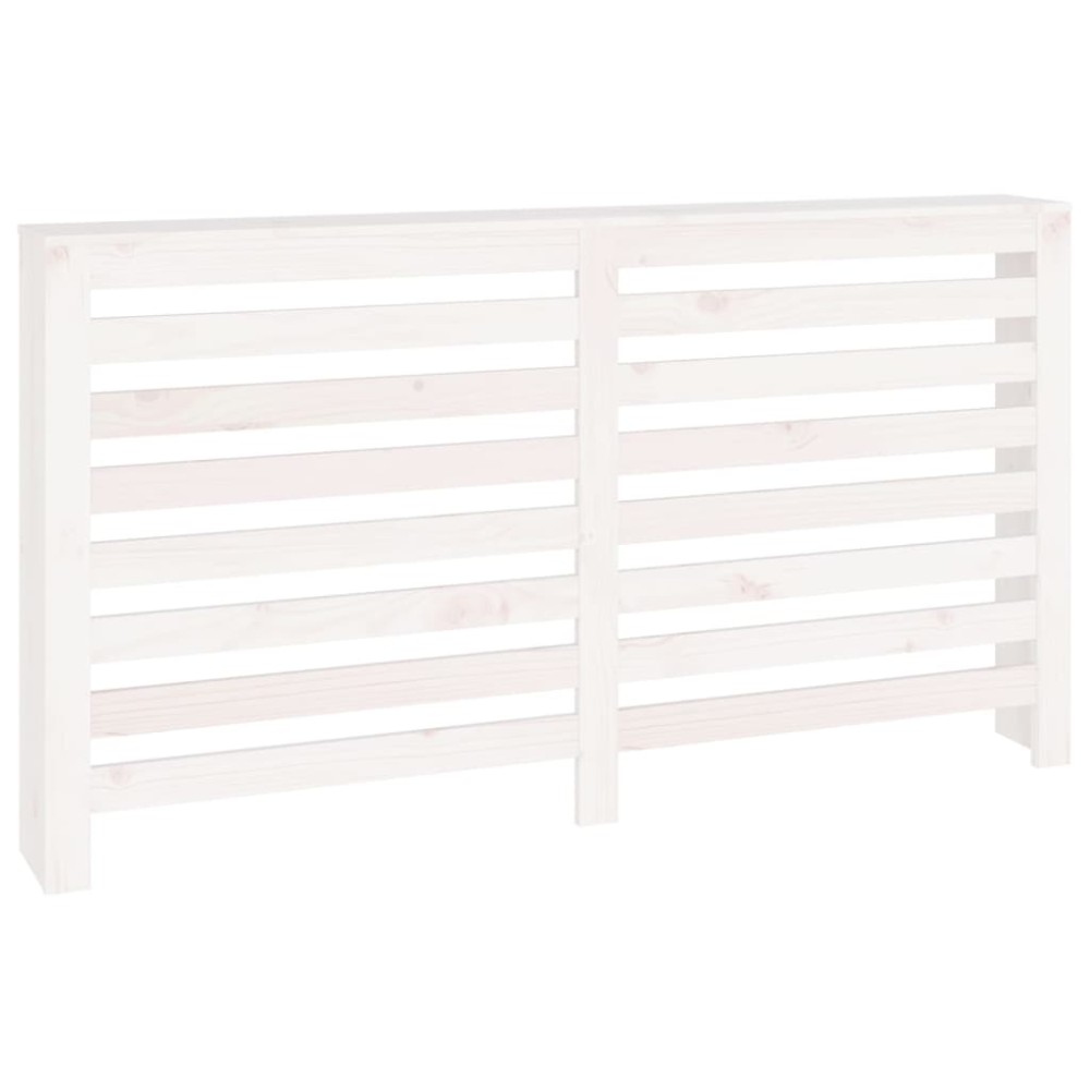 vidaXL Mască pentru calorifer, alb, 153x19x84 cm, lemn masiv de pin