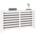 vidaXL Mască pentru calorifer, alb, 153x19x84 cm, lemn masiv de pin vidaXL Mască pentru calorifer, alb, 153x19x84 cm, lemn masiv de pin