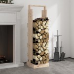 vidaXL Suport pentru bușteni, 33,5x30x110 cm, lemn masiv pin vidaXL Suport pentru bușteni, 33,5x30x110 cm, lemn masiv pin