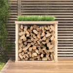 vidaXL Suport bușteni de exterior, 108x52x106 cm, lemn masiv pin vidaXL Suport bușteni de exterior, 108x52x106 cm, lemn masiv pin