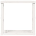 vidaXL Suport bușteni de exterior, alb, 108x52x106 cm, lemn masiv pin vidaXL Suport bușteni de exterior, alb, 108x52x106 cm, lemn masiv pin