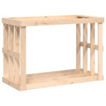 vidaXL Suport bușteni de exterior, 108x52x74 cm, lemn masiv pin