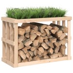 vidaXL Suport bușteni de exterior, 108x52x74 cm, lemn masiv pin