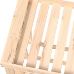 vidaXL Suport bușteni de exterior, 108x52x74 cm, lemn masiv pin