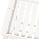 vidaXL Suport bușteni de exterior, alb, 108x52x74 cm, lemn masiv pin vidaXL Suport bușteni de exterior, alb, 108x52x74 cm, lemn masiv pin