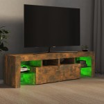 vidaXL Comodă TV cu lumini LED, stejar fumuriu 140x36,5x40 cm vidaXL Comodă TV cu lumini LED, stejar fumuriu 140x36,5x40 cm