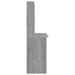 vidaXL Birou cu rafturi, gri sonoma, 102x45x148 cm, lemn compozit vidaXL Birou cu rafturi, gri sonoma, 102x45x148 cm, lemn compozit