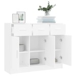 vidaXL Servantă, alb, 91x28x75 cm, lemn compozit vidaXL Servantă, alb, 91x28x75 cm, lemn compozit