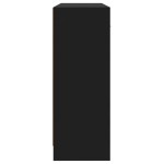 vidaXL Servantă, negru, 91x28x75 cm, lemn prelucrat vidaXL Servantă, negru, 91x28x75 cm, lemn prelucrat