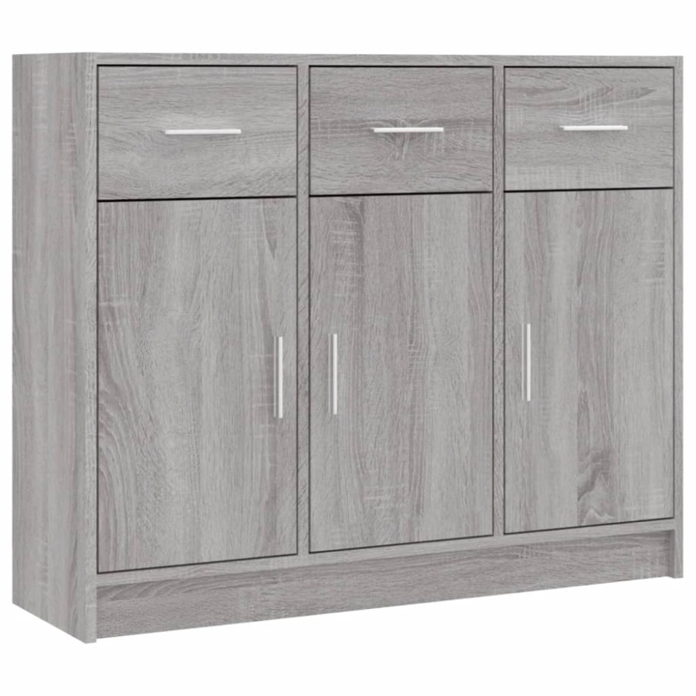 vidaXL Servantă, gri sonoma,91x28x75 cm, lemn prelucrat