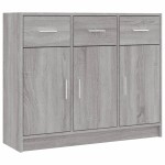 vidaXL Servantă, gri sonoma,91x28x75 cm, lemn prelucrat