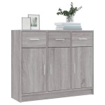 vidaXL Servantă, gri sonoma,91x28x75 cm, lemn prelucrat