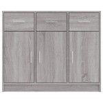 vidaXL Servantă, gri sonoma,91x28x75 cm, lemn prelucrat