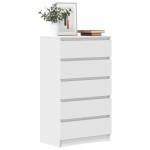 vidaXL Dulap cu sertar, alb, 60x36x103 cm, lemn prelucrat