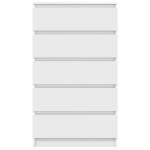vidaXL Dulap cu sertar, alb, 60x36x103 cm, lemn prelucrat