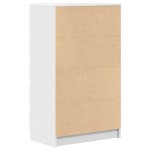 vidaXL Dulap cu sertar, alb, 60x36x103 cm, lemn prelucrat